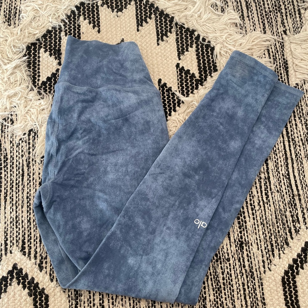Airbrush tie dye full length leggings